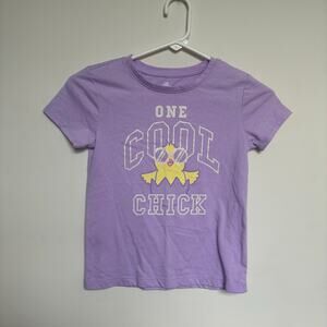 Way to Celebrate Easter “One Cool Chick” T-Shirt Girls Size M 7/8 Purple